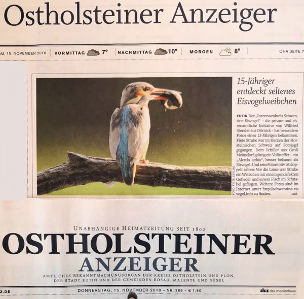 Berichterstattung im Ostholsteiner Anzeiger.