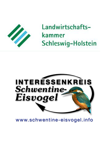 Logo der Landwirtschaftskammer S-H und vom Interessenkreis Schwentine Eisvogel (I.SCH.E.)